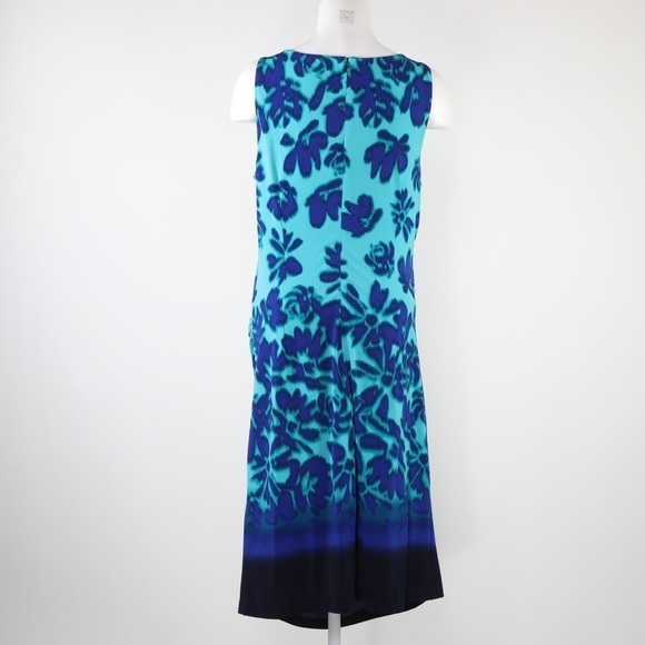 🆕 LUXE By Carmen Marc Valvo Womens Dress Sleeveless Floral Hawaiian size 14W - Picture 14 of 15